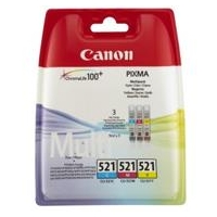 Tusz  Canon  CLI521 do iP-3600/4600, MP-540/620/630/980 | 3 x 9 ml | CMY