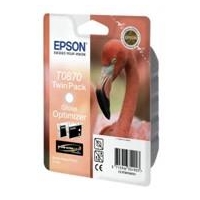 Zestaw tuszy Epson T0870 do Stylus Photo R1900 | 2 x 11,4ml | black