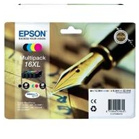 Tusz Epson T1636 XL do WF-2520NF/2530WF/2510WF |12.9(BK), 3 x 6.5ml(COL) | CMYK