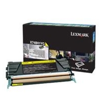 Kaseta z tonerem Lexmark do X748 | zwrotny | 10 000 str. | yellow-3787744