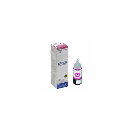 Butelka z tuszem Epson T6643 do L-100/200/210/300/355/550  | 70ml | magenta