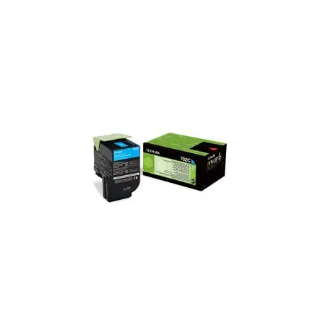 Kaseta z tonerem Lexmark 702C do CS-310/410/510 | zwrotny | 1 000 str. | cyan-3787684