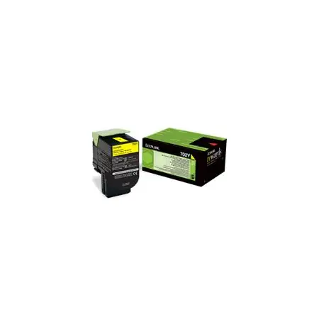 Kaseta z tonerem Lexmark 702Y do CS-310/410/510 | zwrotny | 1 000 str. | yellow-3787685