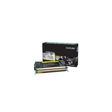 Kaseta z tonerem Lexmark do X748 | zwrotny | 10 000 str. | yellow-3787744