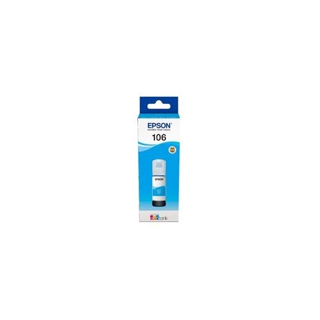 Tusz Epson 106  EcoTank do  L7160/L7180 | 70 ml | cyan