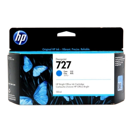 Tusz HP 727 do Designjet T920/1500/2500 | 130ml | cyan-4311852