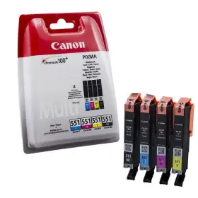 Tusz Canon CLI551 do iP-7250, MG-5450 | CMYK