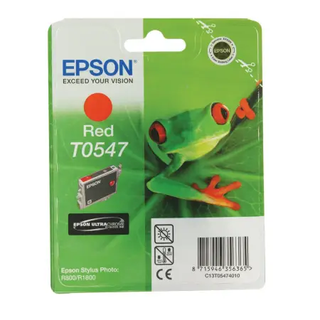 Tusz Epson T0547 do Stylus Photo R-800/1800 | 13ml | red