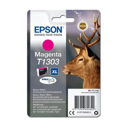 Tusz Epson T1303 do Stylus BX-525WD/535WD, SX620FW | 10,1ml | magenta