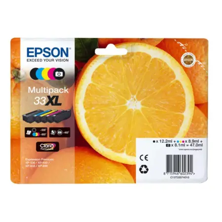 Tusz Epson zestaw T33XL, CMYK Claria 33XL