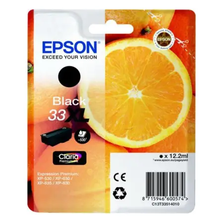 Tusz Epson black T33XL, Claria Premium Ink