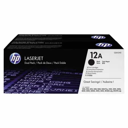 Zestaw dwóch tonerów HP 12A do LaserJet 1010/1012/1015 | 2 x 2 000 str. | black-4615554