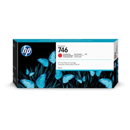 Tusz HP 746 do Designjet Z6/Z9 | 300ml | Chromatic Red-4615627