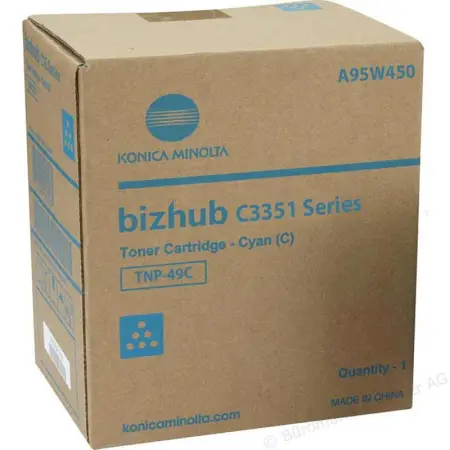 Toner Konica Minolta Bizhub C3351 TNP-49 CYAN-5083203