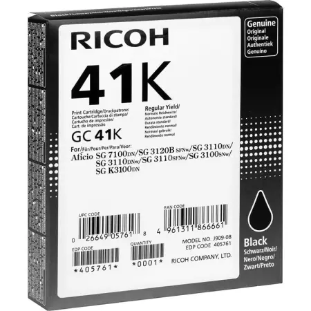 Tusz Ricoh do SG 3110DN/3110DNW GC 41K | 2 500 str. | black