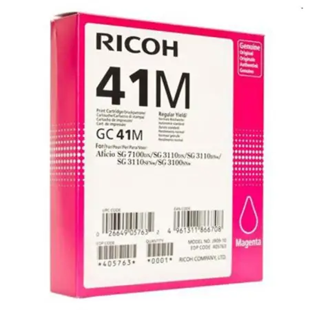 Tusz Ricoh do SG 3110DN/3110DNW GC 41M | 2 200 str. | magenta