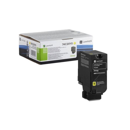 Oryginalny Toner Yellow Lexmark CS720, CS725, CX725 (74C2SY0)