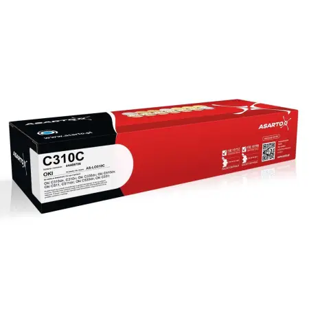 Toner Asarto do Oki C310C | 44469706 | 2000 str. | cyan-4441209