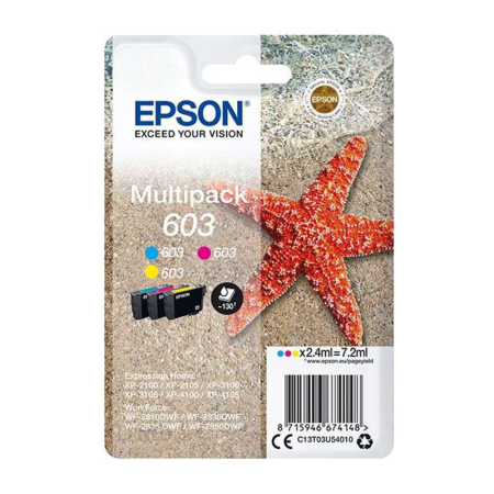 Tusz Epson 603 MultiPack do XP-2100/2105/2150/3155 | CMY | 3 x 2,4ml