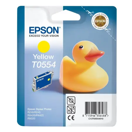 Tusz Epson T0554 do Stylus Photo R-240/245, RX-425/520 | 8ml | yellow