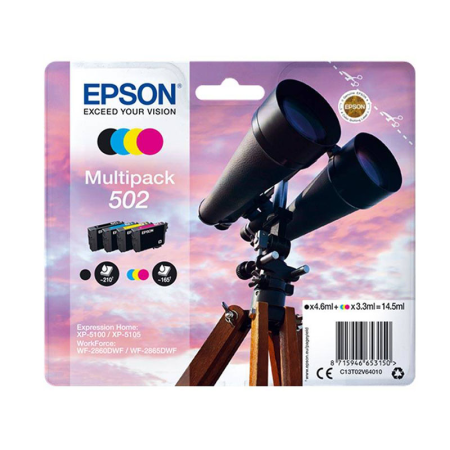 Tusz Epson 502 MultiPack do XP-5100/5105/5150/5155 | CMYK | 4szt