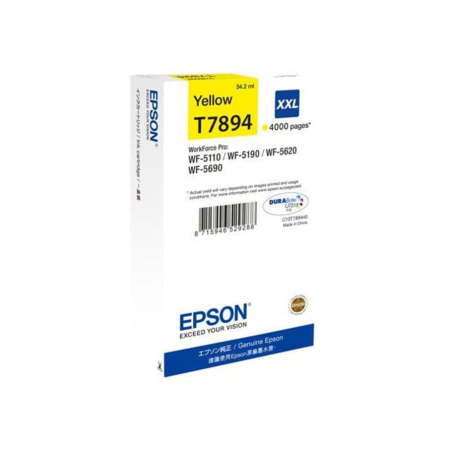 Tusz Epson  T789 do  WP-5110CW/5690DWF/5190DW/5620DWF | 34ml | yellow