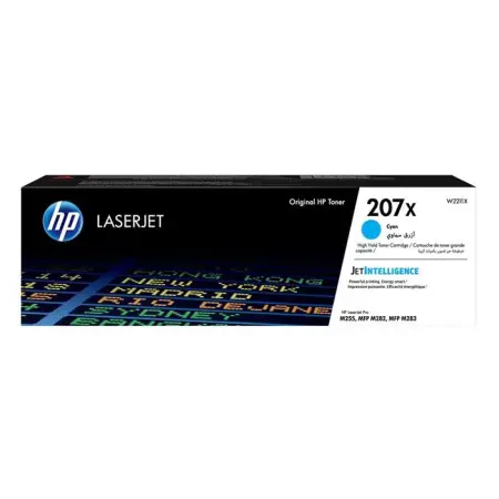 Oryginalny Toner Cyan HP Color LaserJet Pro M255, MFP M282, MFP M283, M283 (207X W2211X)