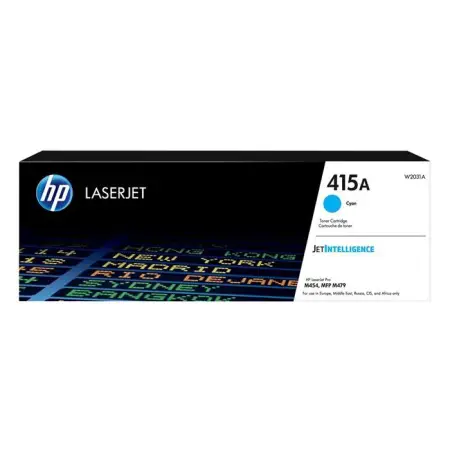 Oryginalny Toner Cyan HP Color LaserJet Color Pro M454, M479, MFP M454, MFP M479, Enterprise M455, MFP M480, Managed E45028, E47528 (415A W2031A)