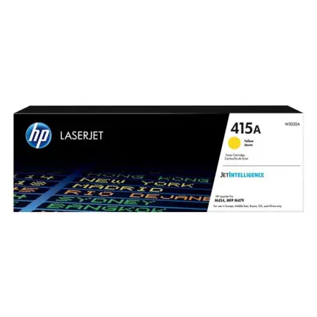 Oryginalny Toner Yellow HP Color LaserJet Color Pro M454, M479, MFP M454, MFP M479, Enterprise M455, MFP M480, Managed E45028, E47528 (415A W2032A)