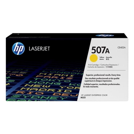 Oryginalny Toner Yellow HP LaserJet Enterprise 500 Color M551, M575, Pro 500 M570 (507A CE402A)