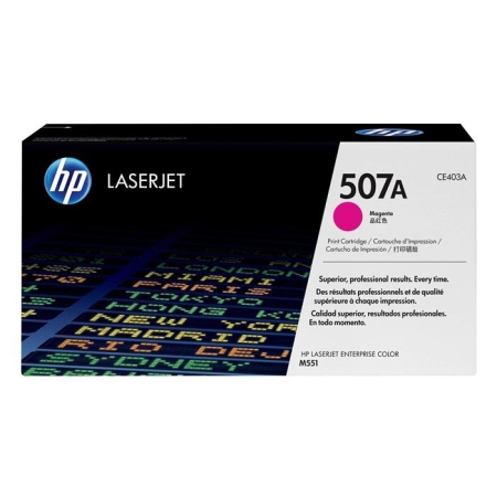 Oryginalny Toner Magenta HP LaserJet Enterprise 500 Color M551, M575, Pro 500 M570 (507A CE403A)