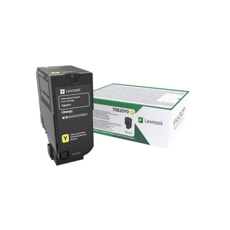 Oryginalny Toner Yellow Lexmark CS727, CS728, CX727 (75B20Y0)