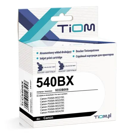 Tusz Tiom do Canon 540BX | 5222B005 | 15ml | 670 str. | black