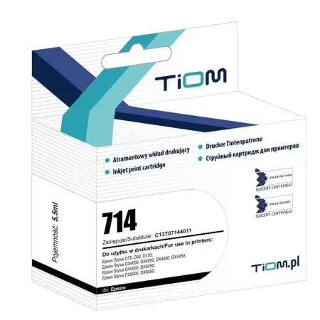 Tusz Tiom do Epson 714 | C13T07144012 | 450 str. | yellow